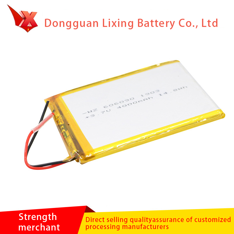 Stor leverans av 3,7V batteri 606090 litiumjonpolymer Soft Pack Batteri 4000MAH Miljöskydd Batteri