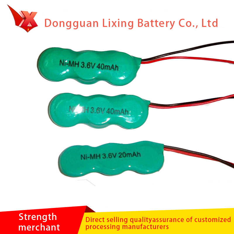 Fabrik direkt levereras 40h 40mAh 3.6V Ni-MH uppladdningsbart batteri, speciellt Ni MH-batteri för ficklampa